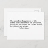 Citaat over leven briefkaart (Voorkant / Achterkant)