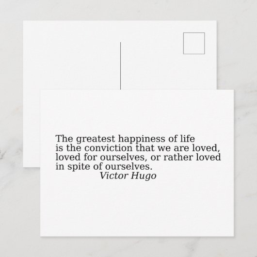 Citaat over leven briefkaart (Voorkant / Achterkant)