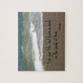 Citaat over leven: "Leef je leven, maar laat een.. Legpuzzel (Verticaal)