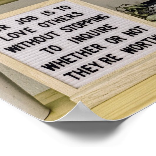 Citaat over Liefde en Relatie Design Poster (Hoek)