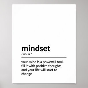 Citaat over Mindset Poster
