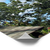 Citaat over natuur door Emerson. Poster (Hoek)