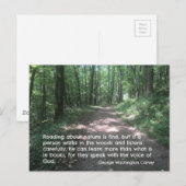 Citaat over Natuur door G.W. Carver Briefkaart (Voorkant / Achterkant)