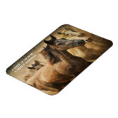 Citaat over paarden koelkastmagneet magneet (Linkerzijde)