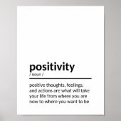 Citaat over Positiviteit Poster (Voorkant)