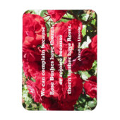 Citaat over rozen van Abraham Lincoln Magneet (Verticaal)