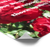 Citaat over rozen van Abraham Lincoln Poster (Hoek)