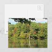 Citaat over seizoenen van R.W. Emerson Briefkaart (Voorkant / Achterkant)