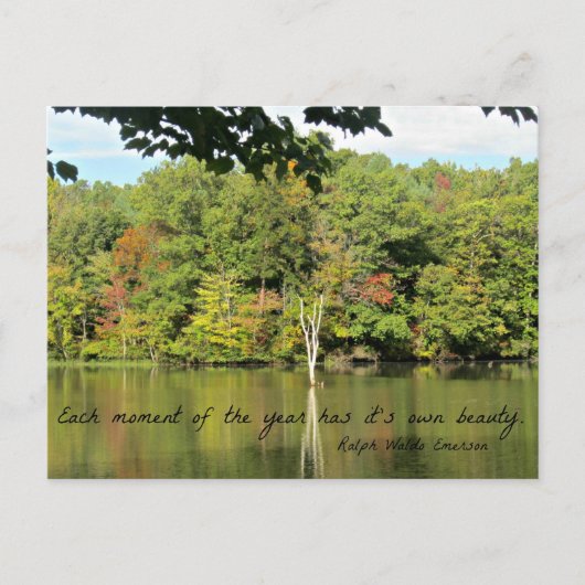 Citaat over seizoenen van R.W. Emerson Briefkaart (Voorkant)