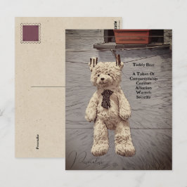 Citaat over Vintage Teddybeer Symboliek Cute Briefkaart