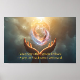 Citaat over Vrede Vinden Poster