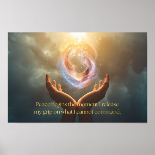 Citaat over Vrede Vinden Poster (Voorkant)