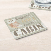 Citaat | Owl in de cabine Kartonnen Onderzetters (Schuin)