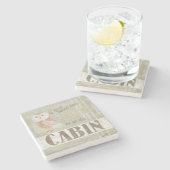 Citaat | Owl in de cabine Stenen Onderzetter (Zijkant)