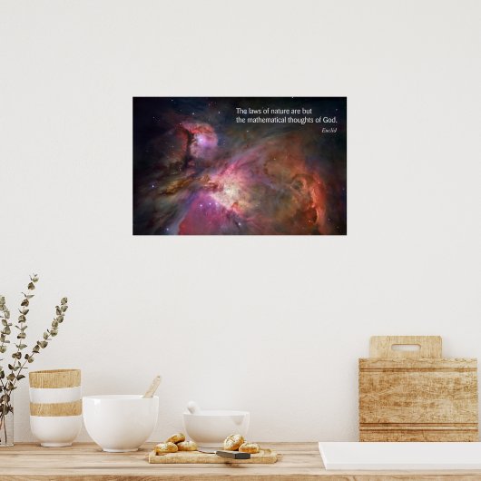 Citaat per Euclid - Posters Wiskunde (Keuken)