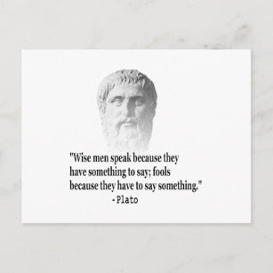 Citaat per Plato Briefkaart