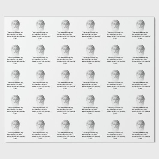 Citaat per Plato Cadeaupapier (Vlak)