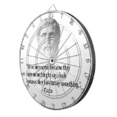 Citaat per Plato Dartbord (Voorkant Rechts)