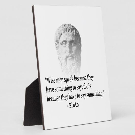 Citaat per Plato Fotoplaat (Zijkant)