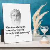 Citaat per Plato Fotoplaat (Zijkant)