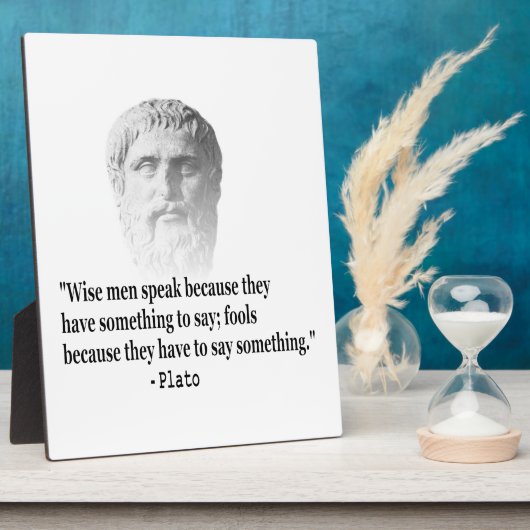 Citaat per Plato Fotoplaat (Zijkant)