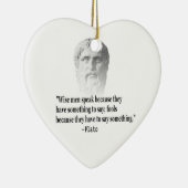 Citaat per Plato Keramisch Ornament (Rechts)