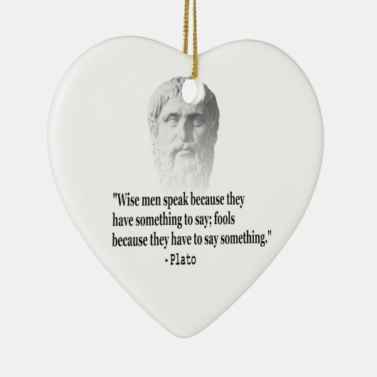 Citaat per Plato Keramisch Ornament (Rechts)
