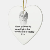 Citaat per Plato Keramisch Ornament (Links)