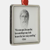 Citaat per Plato Metalen Ornament (Rechts)