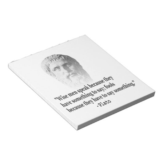 Citaat per Plato Notitieblok (Schuin)