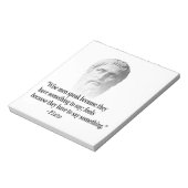 Citaat per Plato Notitieblok (Linkerzijde)