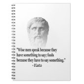 Citaat per Plato Notitieboek (Voorkant)