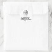 Citaat per Plato Ronde Sticker (Tas)