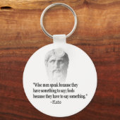 Citaat per Plato Sleutelhanger (Voorkant)