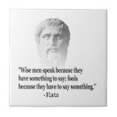 Citaat per Plato Tegeltje (Voorkant)