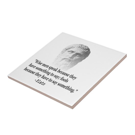 Citaat per Plato Tegeltje (Zijkant)