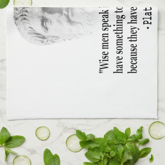 Citaat per Plato Theedoek (Gevouwen)