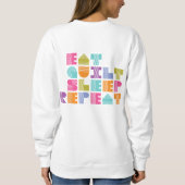 Citaat poka Dot Quilt Block Letters Trui (Achterkant)