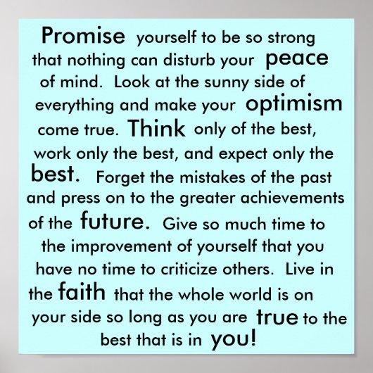 Citaat Poster (Voorkant)