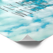 citaat poster blauw hemel natuur foto met tekst (Hoek)