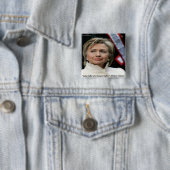 Citaat rechten Hillary Clinton Gay Vierkante Button 5,1 Cm (In situ)