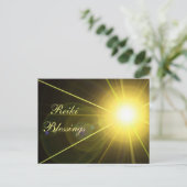 citaat "Reiki Blessings" Briefkaart (Staand voorkant)
