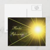 citaat "Reiki Blessings" Briefkaart (Voorkant / Achterkant)