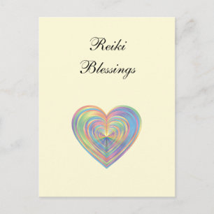 citaat "Reiki Blessings" Briefkaart