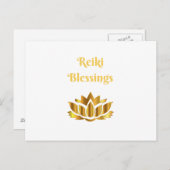 citaat "Reiki Blessings" Briefkaart (Voorkant / Achterkant)
