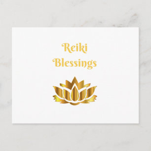citaat "Reiki Blessings" Briefkaart
