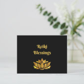citaat "Reiki Blessings" Briefkaart (Staand voorkant)