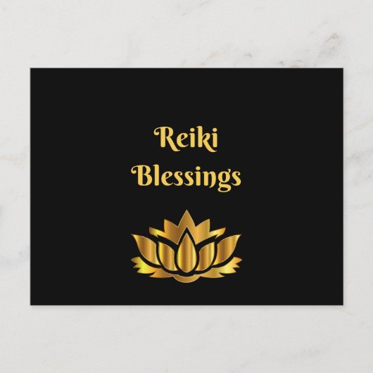 citaat "Reiki Blessings" Briefkaart (Voorkant)