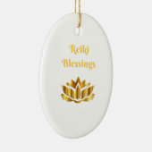 citaat "Reiki Blessings" Keramisch Ornament (Rechts)