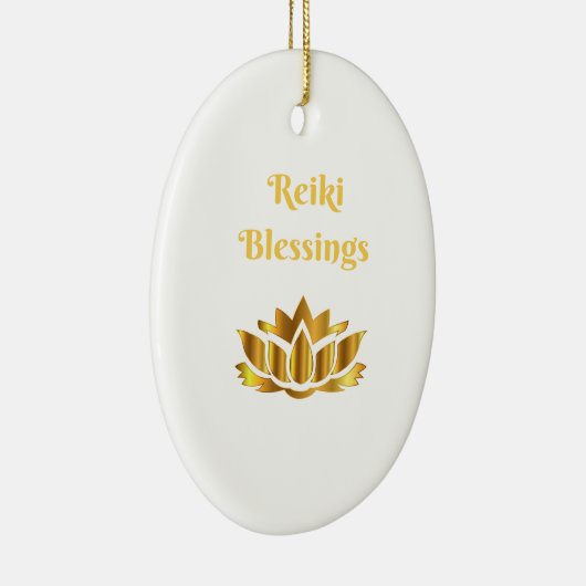 citaat "Reiki Blessings" Keramisch Ornament (Rechts)